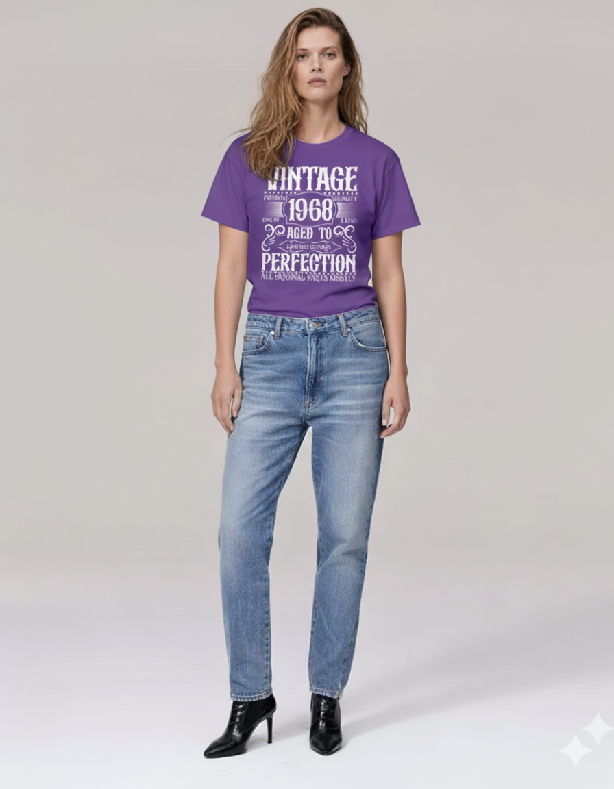 Classic Vintage Typography T-Shirt 100% Cotton (Unisex)