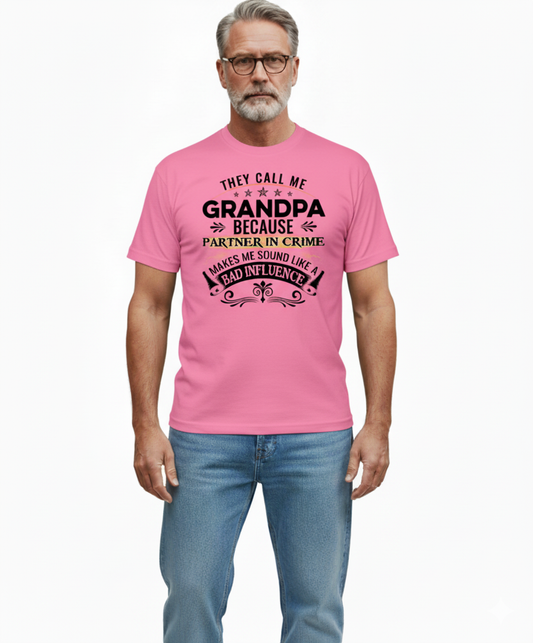 Cool Grandpa Quote 100% Cotton T-Shirt (Unisex)